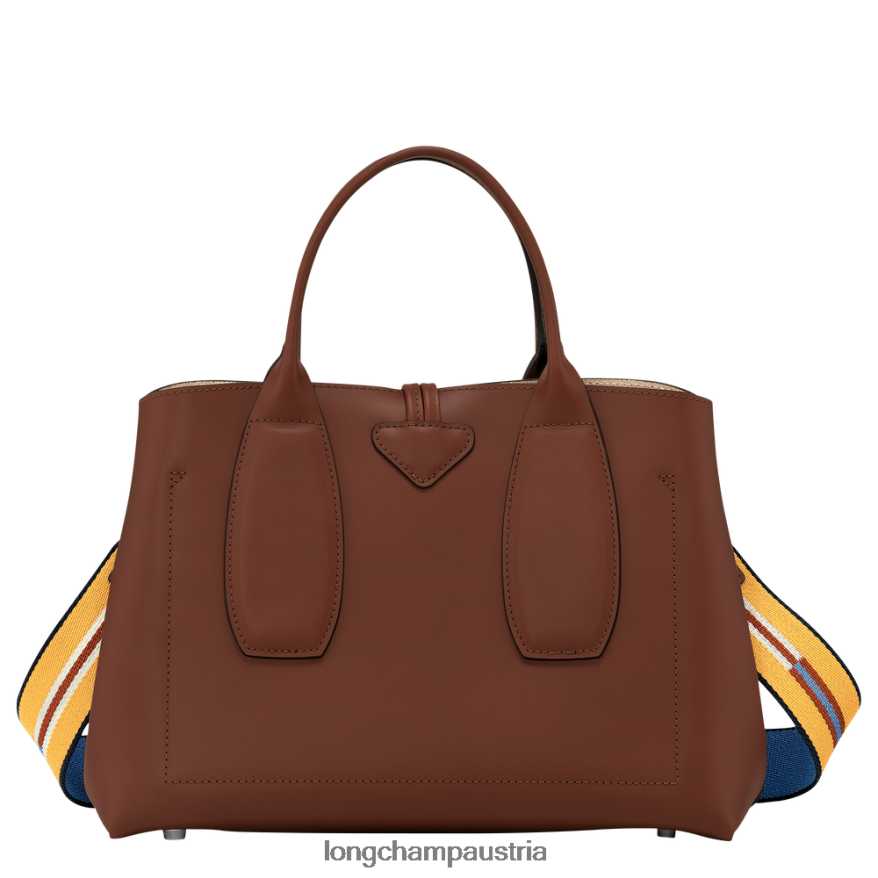 Taschen bei Longchamp Frauen Roseau-Handtasche Ebenholz 2008BJ97