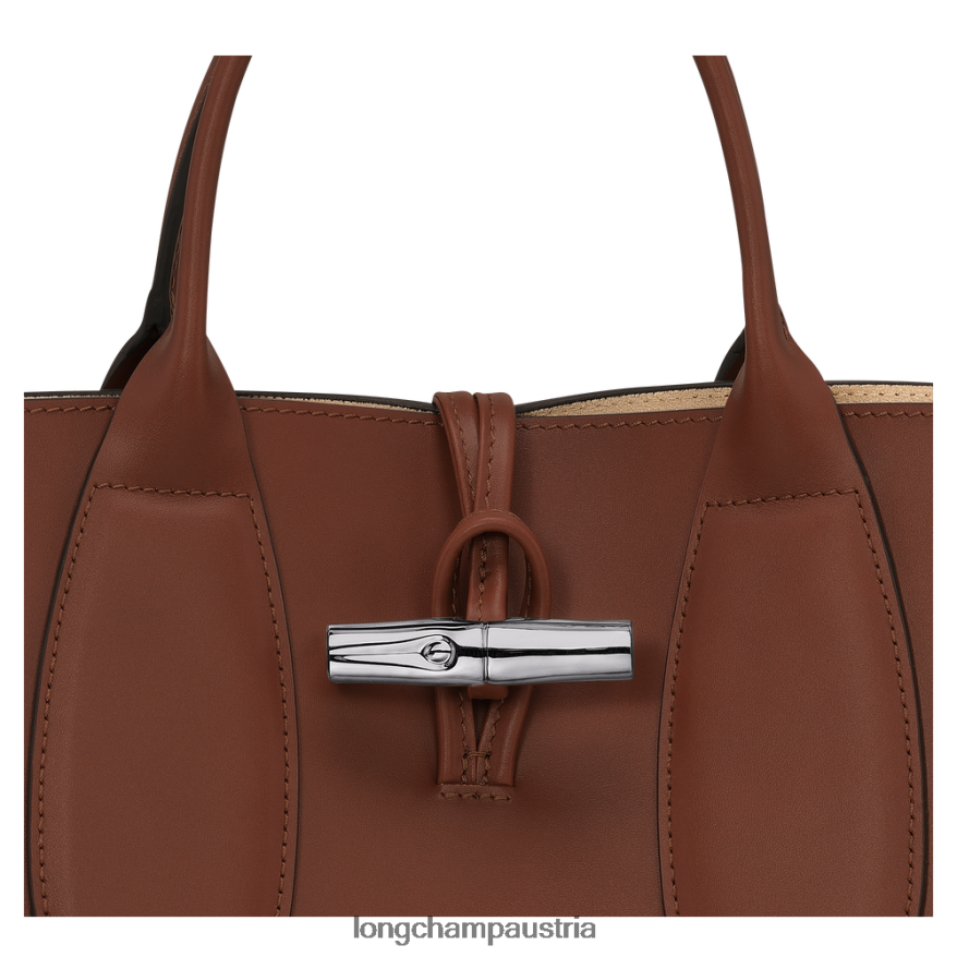 Taschen bei Longchamp Frauen Roseau-Handtasche Ebenholz 2008BJ97
