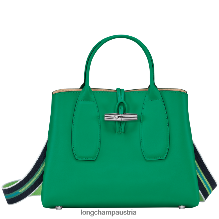 Taschen bei Longchamp Frauen Roseau-Handtasche Gras/grünes Licht 2008BJ98