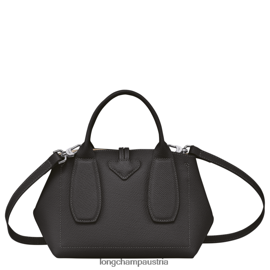 Taschen bei Longchamp Frauen Roseau-Handtasche Schwarz 2008BJ112
