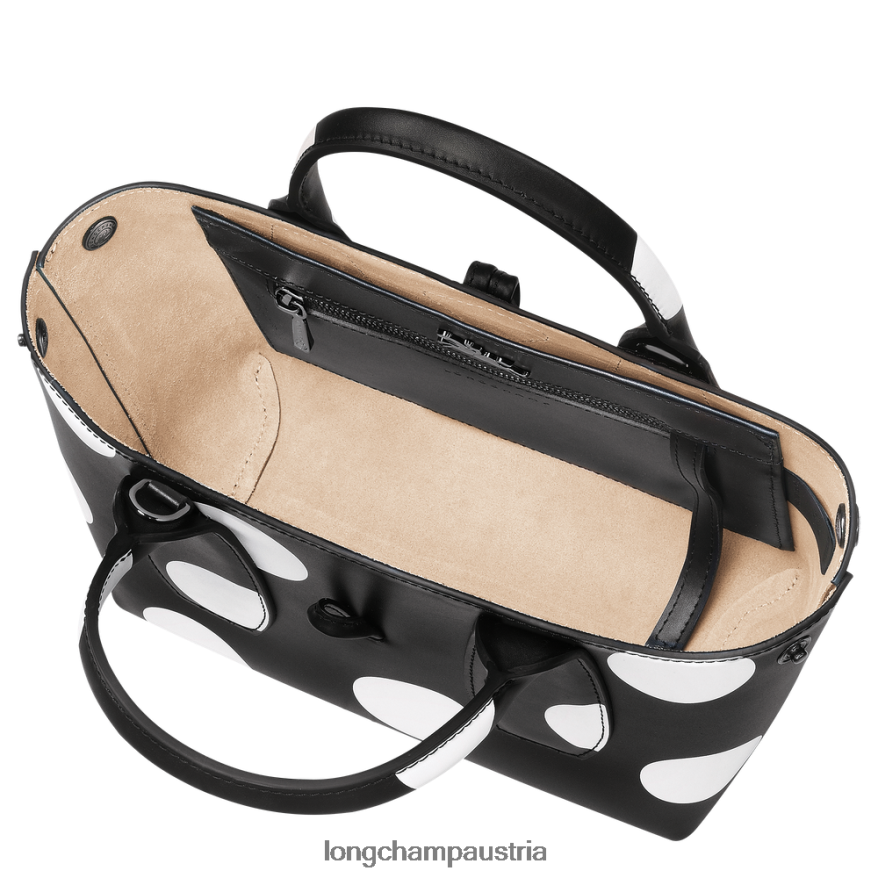 Taschen bei Longchamp Frauen Roseau-Handtasche Schwarz 2008BJ123