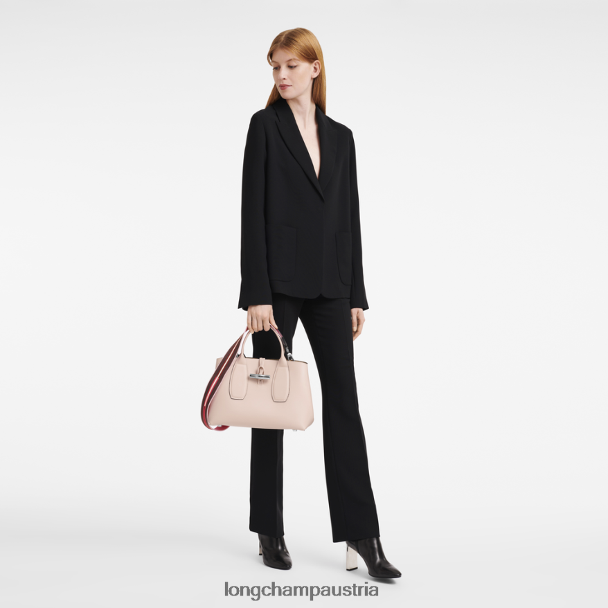 Taschen bei Longchamp Frauen Roseau-Handtasche blasses Rosa 2008BJ99