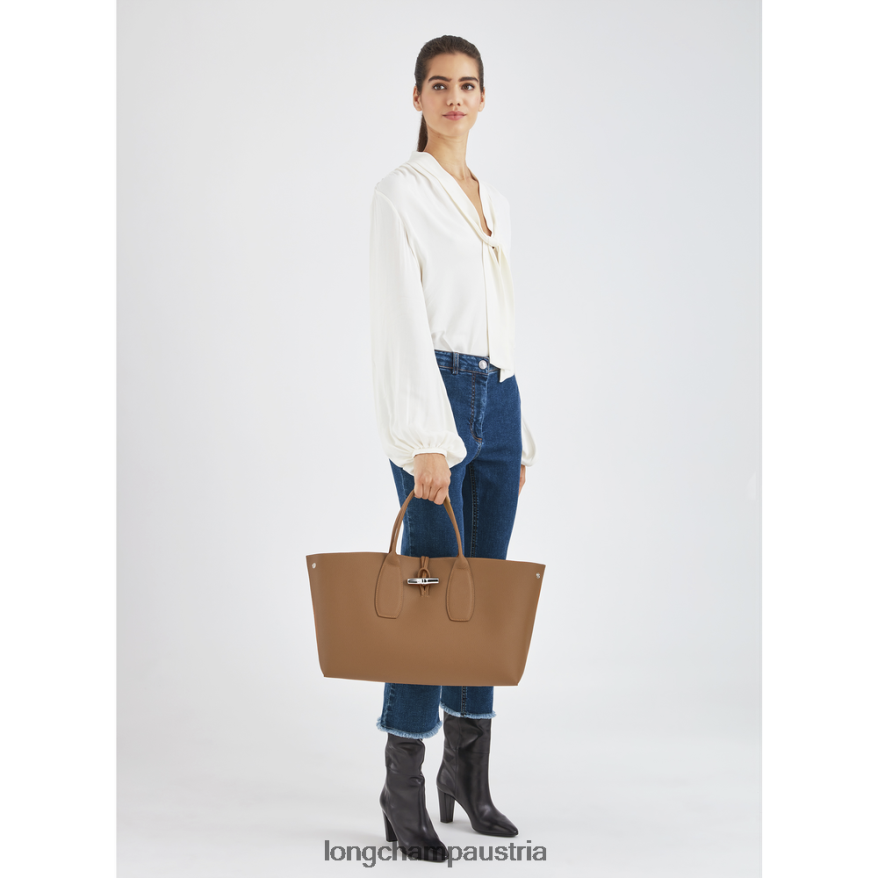 Taschen bei Longchamp Frauen Roseau-Handtasche natürlich 2008BJ110