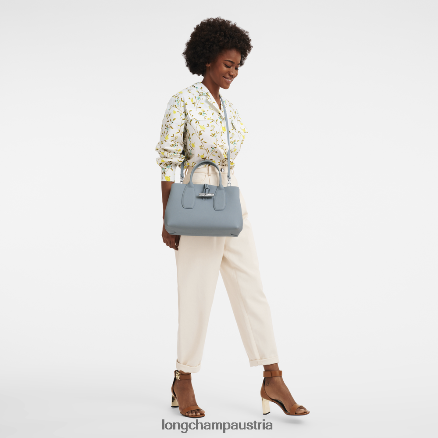 Taschen bei Longchamp Frauen Roseau-Handtasche wolkenblau 2008BJ107