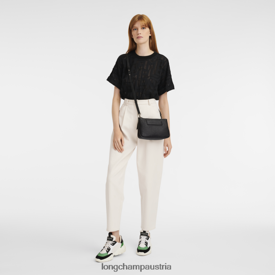 Taschen bei Longchamp Frauen 3D-Umhängetasche Schwarz 2008BJ317