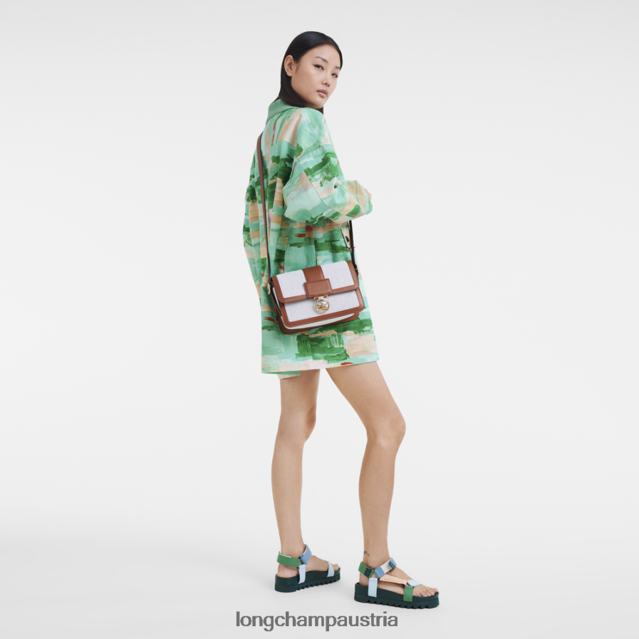 Taschen bei Longchamp Frauen Box-Trab-Umhängetasche Cognac 2008BJ244