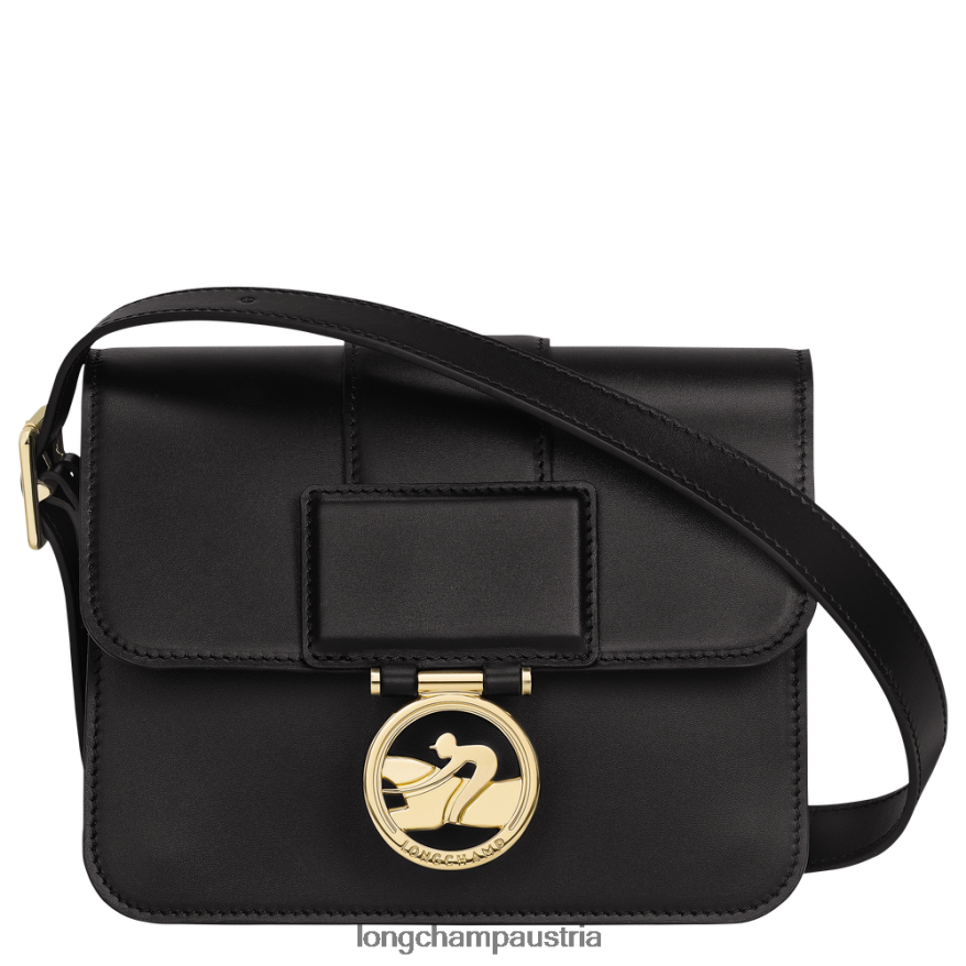 Taschen bei Longchamp Frauen Box-Trab-Umhängetasche Schwarz 2008BJ228