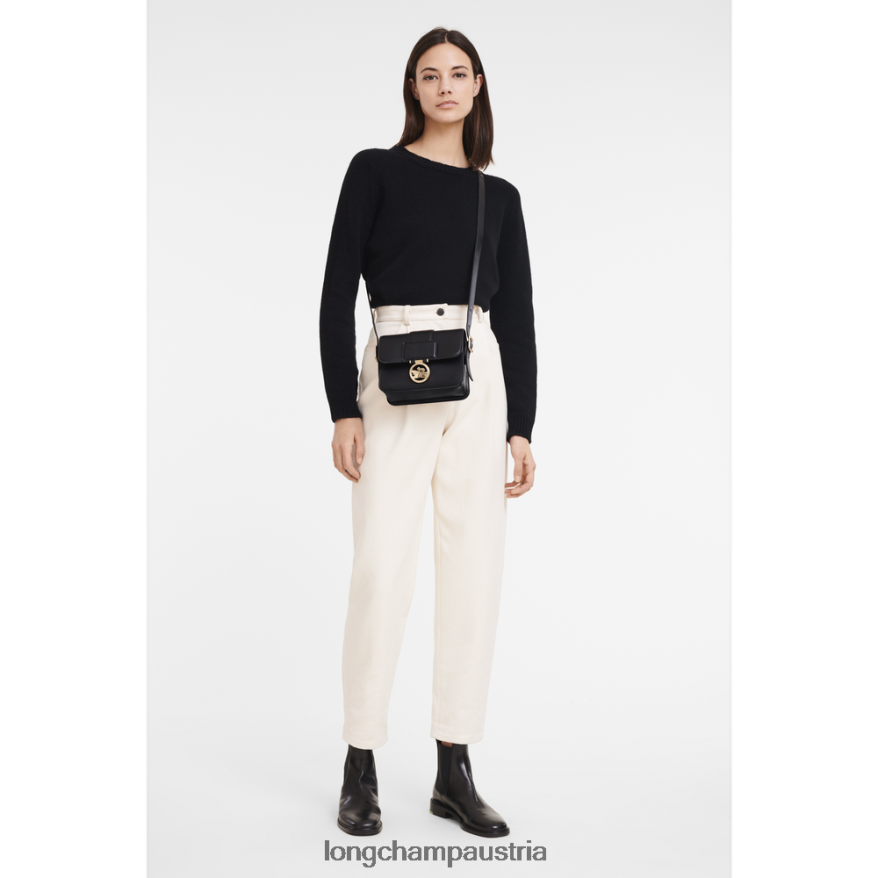 Taschen bei Longchamp Frauen Box-Trab-Umhängetasche Schwarz 2008BJ228