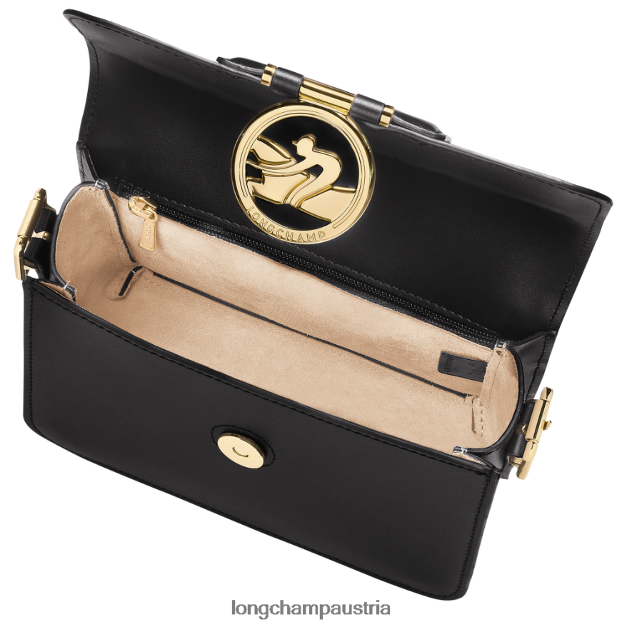 Taschen bei Longchamp Frauen Box-Trab-Umhängetasche Schwarz 2008BJ228