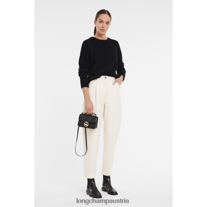 Taschen bei Longchamp Frauen Box-Trab-Umhängetasche Schwarz 2008BJ235