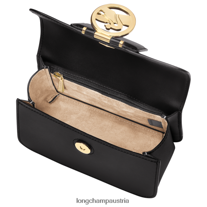 Taschen bei Longchamp Frauen Box-Trab-Umhängetasche Schwarz 2008BJ235