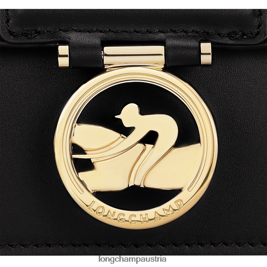 Taschen bei Longchamp Frauen Box-Trab-Umhängetasche Schwarz 2008BJ235