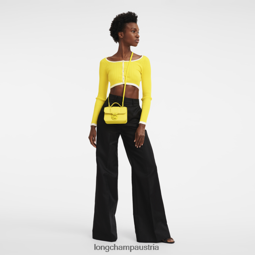 Taschen bei Longchamp Frauen Box-Trab-Umhängetasche Zitrone 2008BJ241