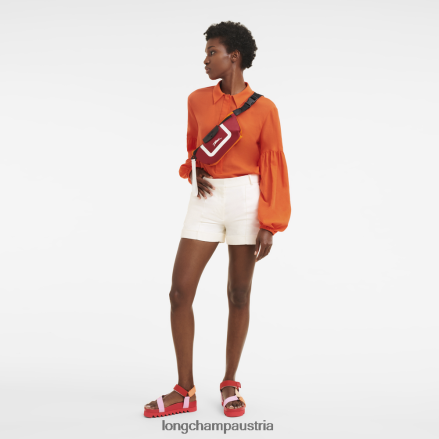 Taschen bei Longchamp Frauen Gürteltasche aus der Le Plage-Kollektion orange/burgund 2008BJ213