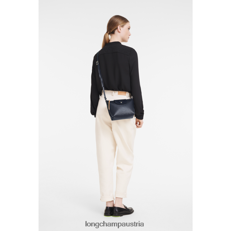 Taschen bei Longchamp Frauen Le Plage City Umhängetasche Marine 2008BJ226