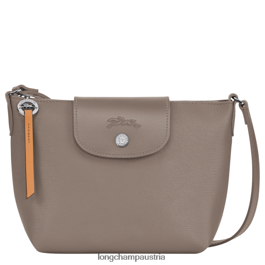 Taschen bei Longchamp Frauen Le Plage City Umhängetasche Taupe 2008BJ224