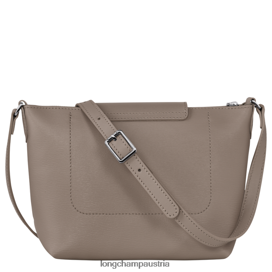 Taschen bei Longchamp Frauen Le Plage City Umhängetasche Taupe 2008BJ224