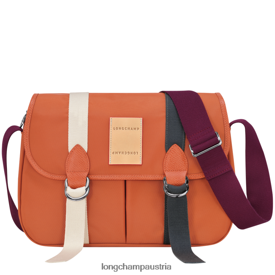 Taschen bei Longchamp Frauen Le Plage Re-Play Umhängetasche Karotte 2008BJ211