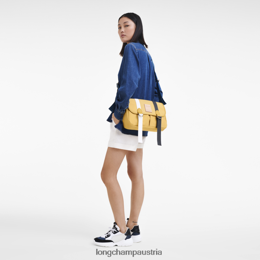 Taschen bei Longchamp Frauen Le Plage Re-Play Umhängetasche Mais 2008BJ209