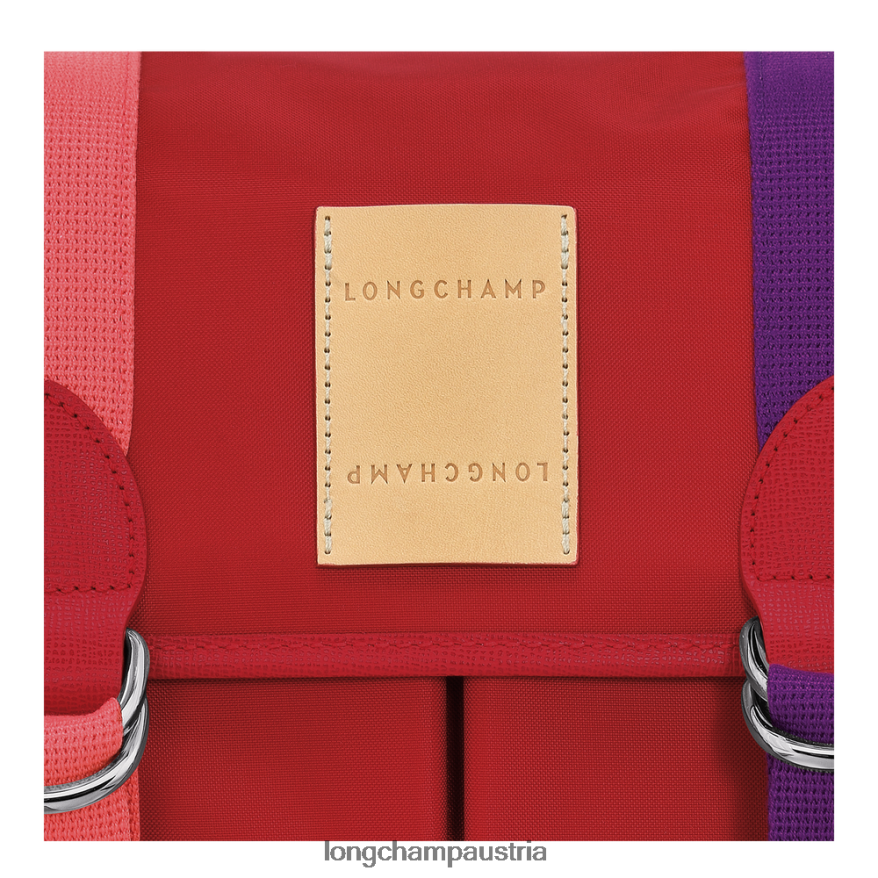 Taschen bei Longchamp Frauen Le Plage Re-Play Umhängetasche Rot 2008BJ210