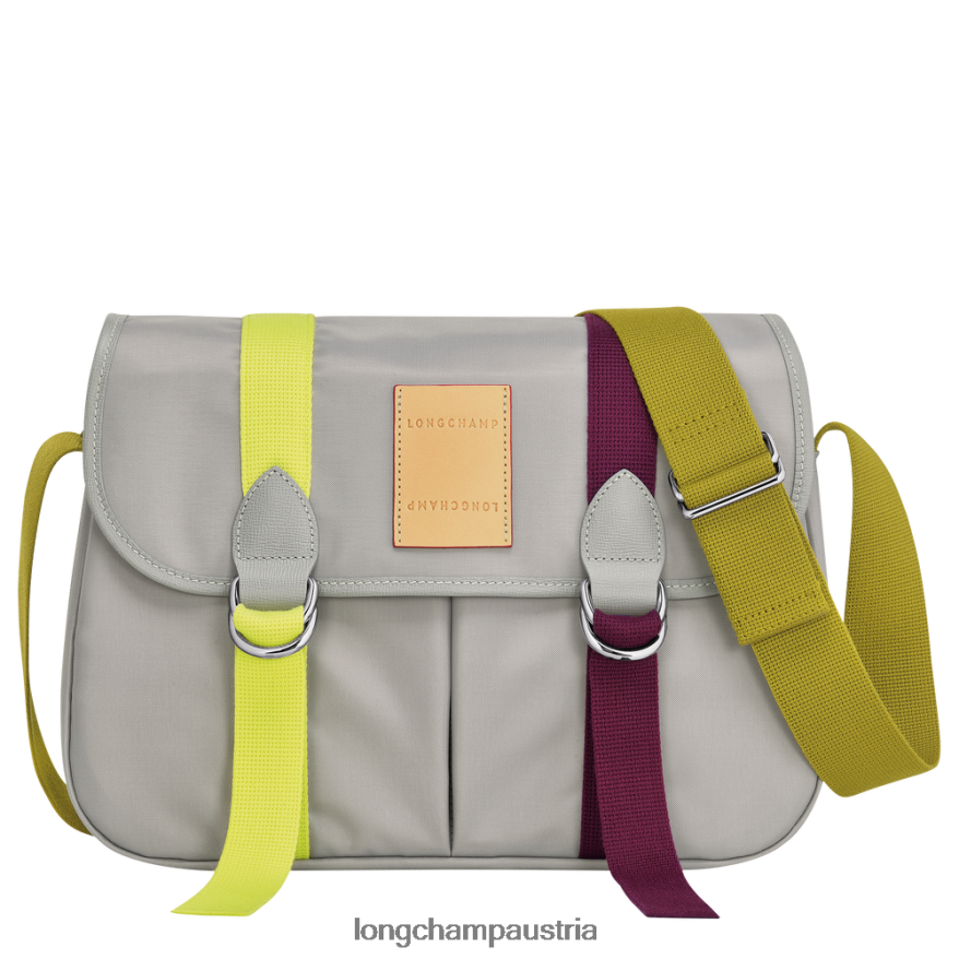 Taschen bei Longchamp Frauen Le Plage Re-Play Umhängetasche grau 2008BJ206