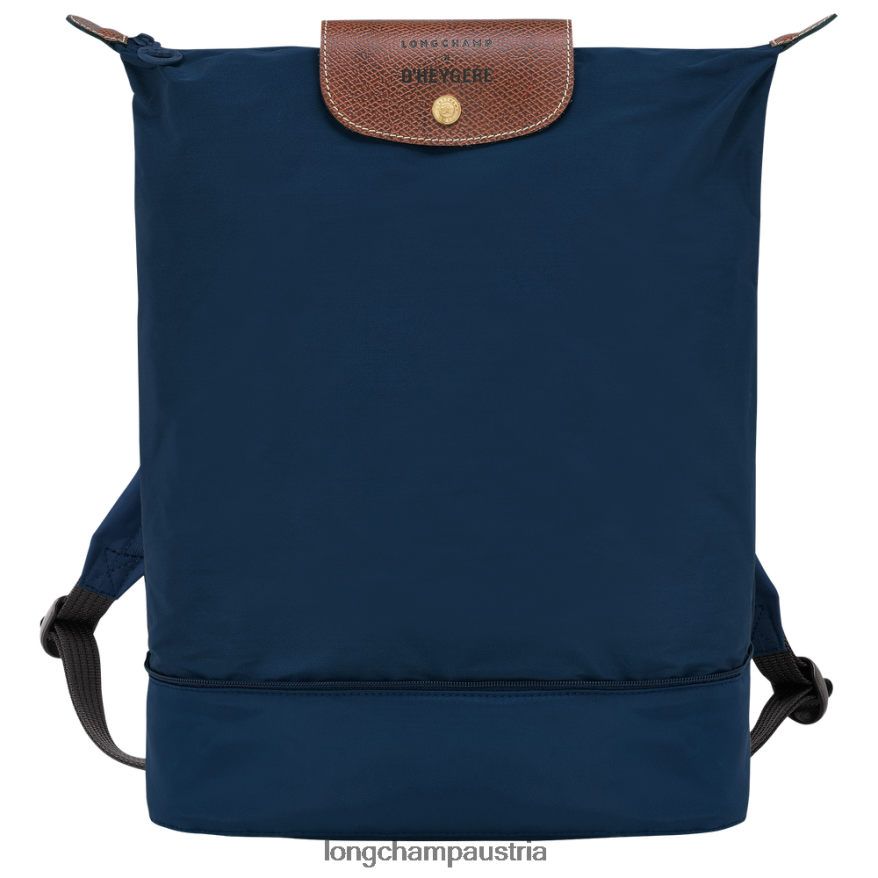 Taschen bei Longchamp X D'heygere Frauen Umhängetasche/Rucksack Marine 2008BJ326