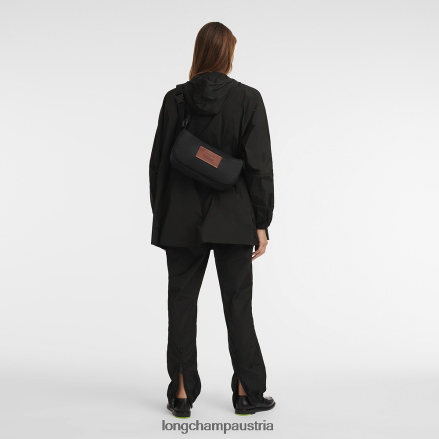 Taschen bei Longchamp X D'heygere Frauen Umhängetasche/Rucksack Schwarz 2008BJ323