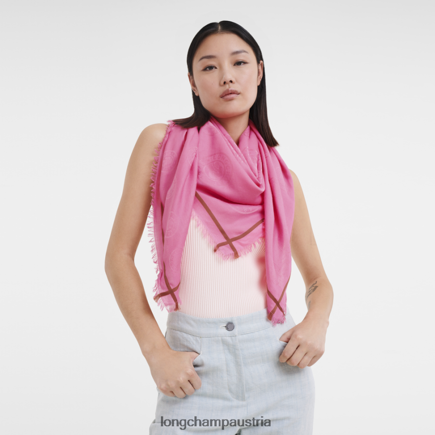 Zubehör bei Longchamp Frauen Schal aus der Frühjahr/Sommer-Kollektion 2023 Süßigkeiten 2008BJ980