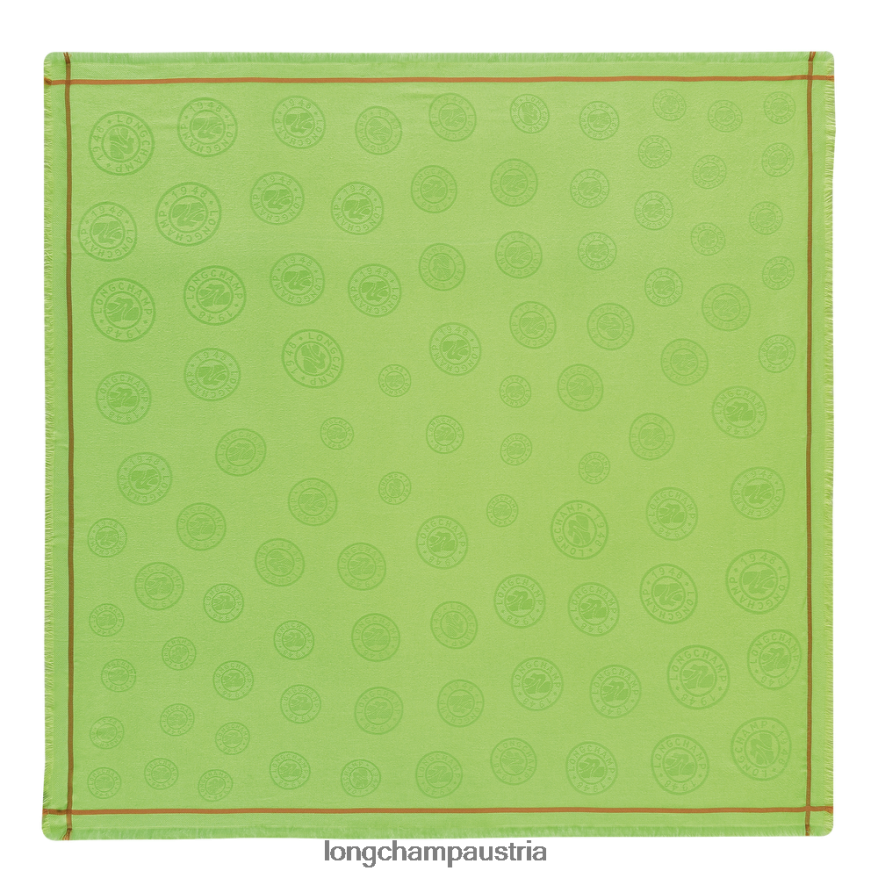 Zubehör bei Longchamp Frauen Schal aus der Frühjahr/Sommer-Kollektion 2023 grünes Licht 2008BJ978