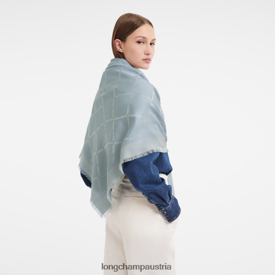 Zubehör bei Longchamp Frauen Schal aus der Frühjahr/Sommer-Kollektion 2023 wolkenblau 2008BJ1003