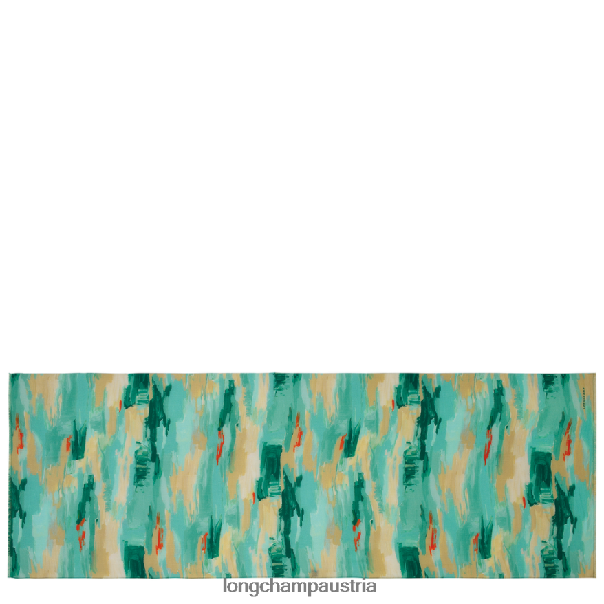 Zubehör bei Longchamp Frauen Stola aus der Frühjahr/Sommer-Kollektion 2023 Aqua 2008BJ1000