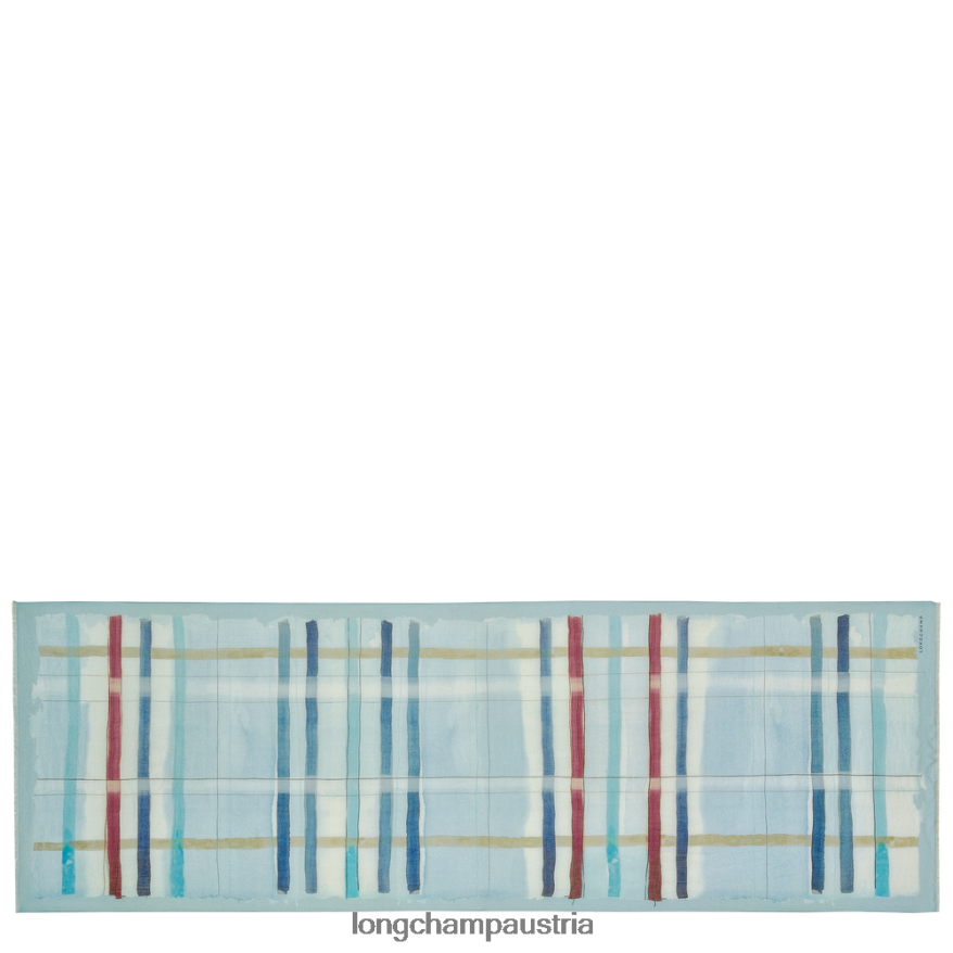 Zubehör bei Longchamp Frauen Stola aus der Frühjahr/Sommer-Kollektion 2023 Aqua 2008BJ995