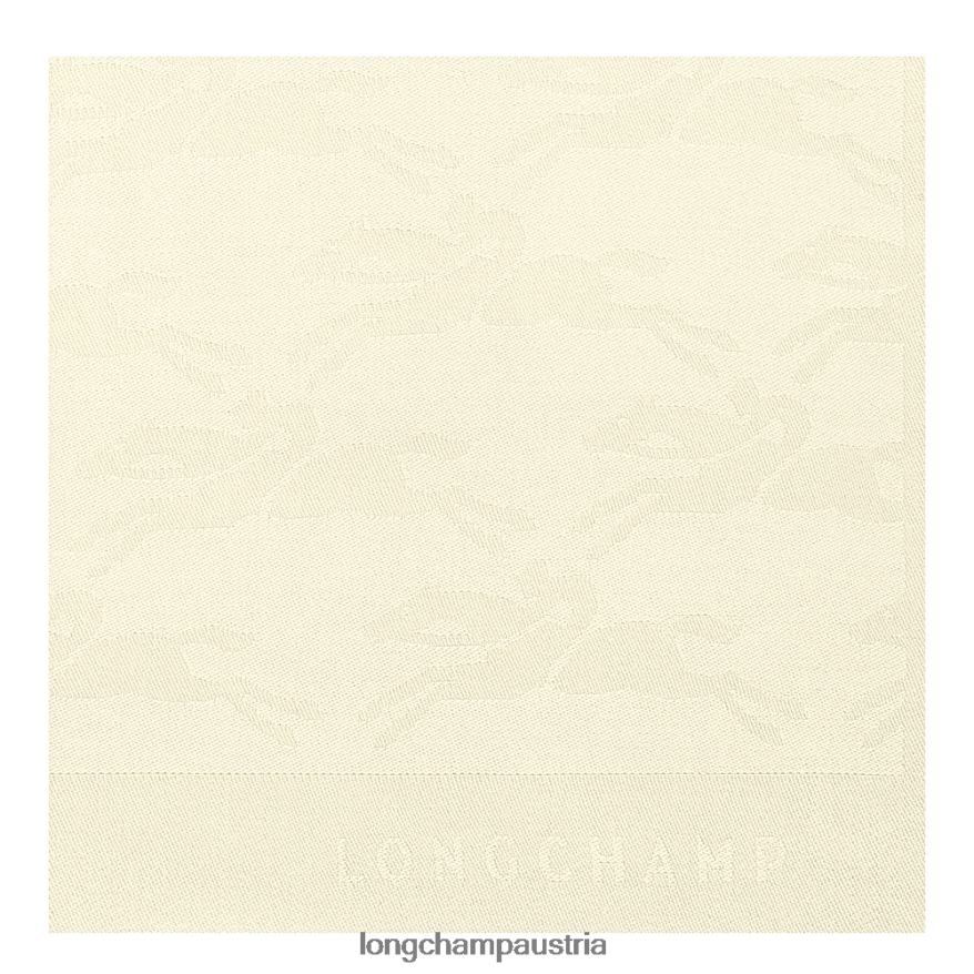 Zubehör bei Longchamp Frauen Stola aus der Frühjahr/Sommer-Kollektion 2023 Elfenbein 2008BJ984