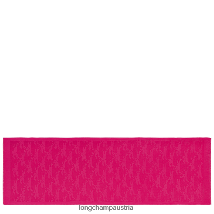 Zubehör bei Longchamp Frauen Stola aus der Frühjahr/Sommer-Kollektion 2023 Fuchsie 2008BJ985