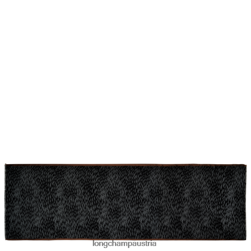 Zubehör bei Longchamp Frauen Stola aus der Frühjahr/Sommer-Kollektion 2023 Schwarz 2008BJ971