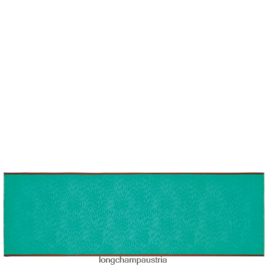 Zubehör bei Longchamp Frauen Stola aus der Frühjahr/Sommer-Kollektion 2023 Türkis 2008BJ972