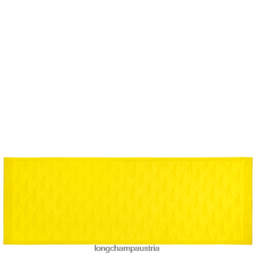 Zubehör bei Longchamp Frauen Stola aus der Frühjahr/Sommer-Kollektion 2023 Zitrone 2008BJ983