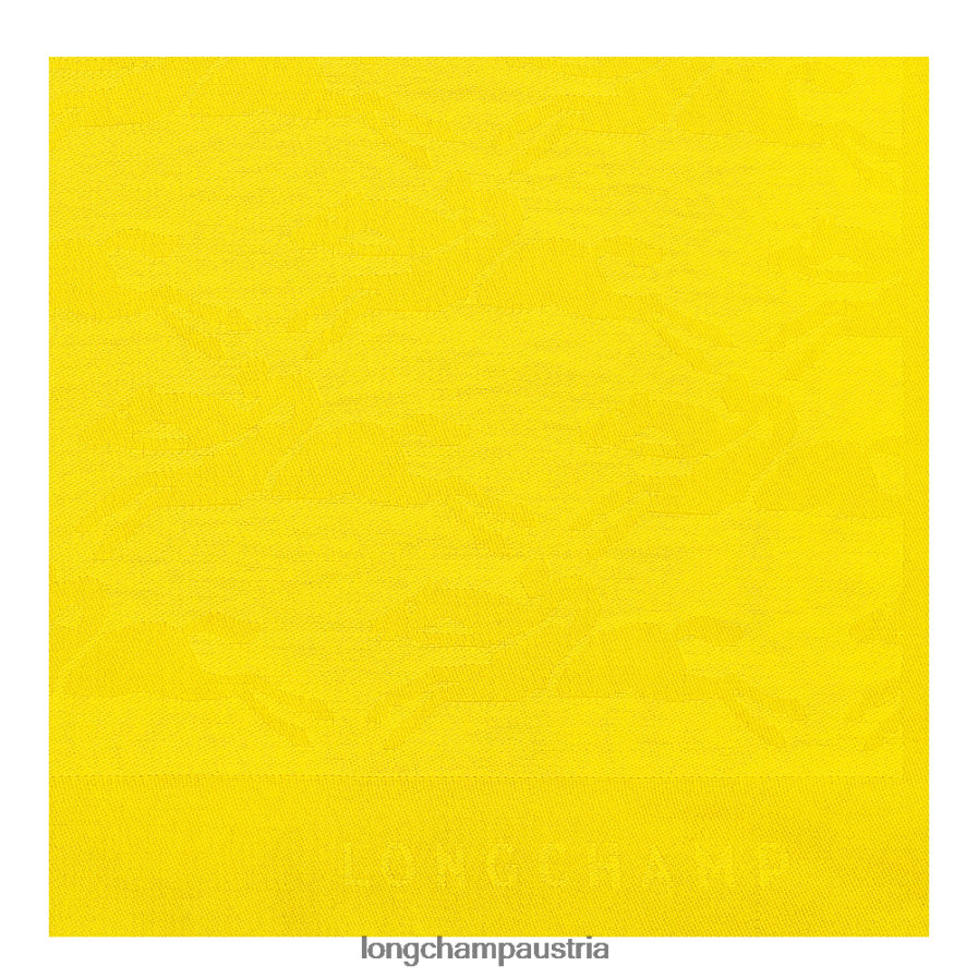 Zubehör bei Longchamp Frauen Stola aus der Frühjahr/Sommer-Kollektion 2023 Zitrone 2008BJ983