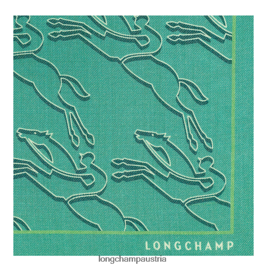 Zubehör bei Longchamp Frauen Stola aus der Frühjahr/Sommer-Kollektion 2023 grünes Licht 2008BJ988