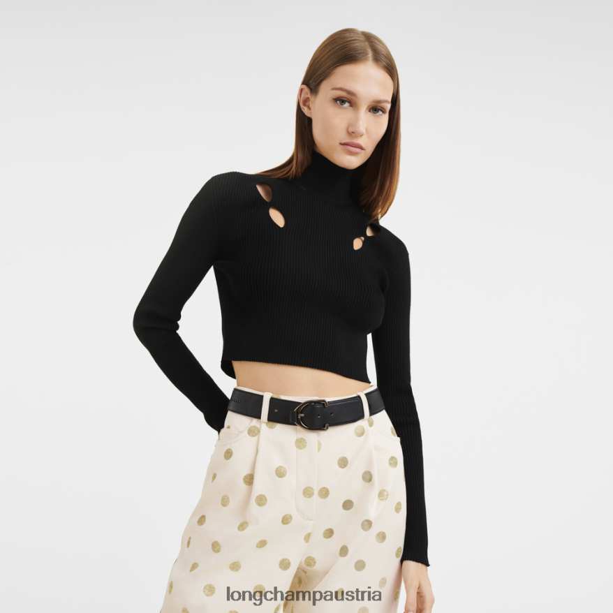 Zubehör bei Longchamp Frauen 3D-Gürtel Schwarz 2008BJ947