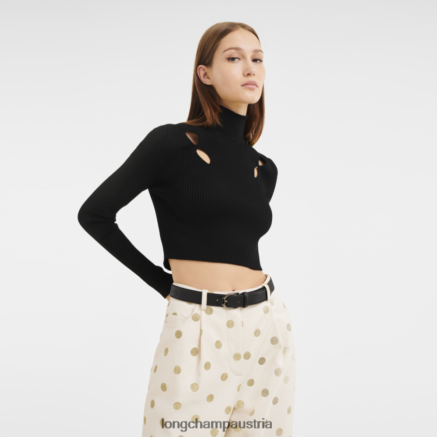 Zubehör bei Longchamp Frauen 3D-Gürtel Schwarz 2008BJ949