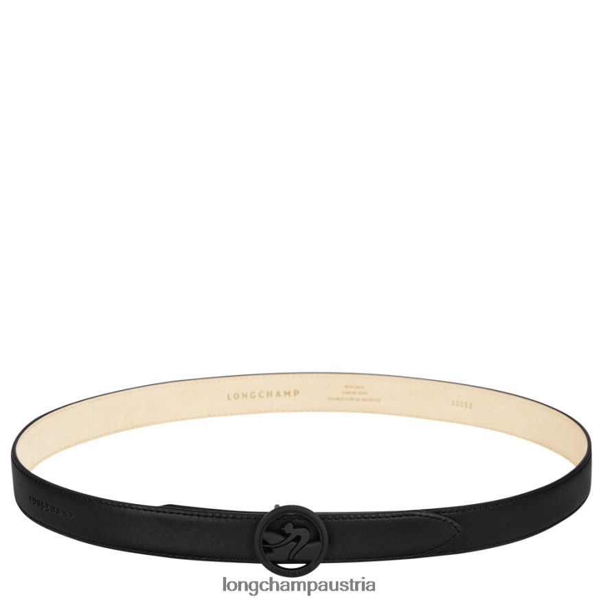 Zubehör bei Longchamp Frauen Box-Trab-Gürtel Schwarz 2008BJ936