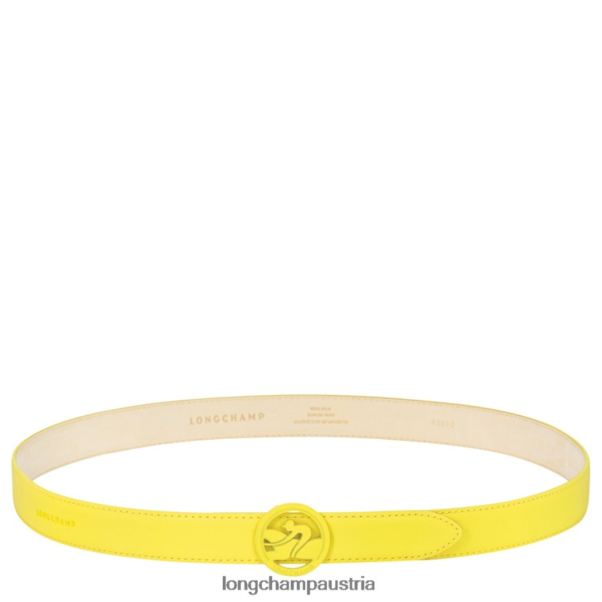Zubehör bei Longchamp Frauen Box-Trab-Gürtel Zitrone 2008BJ937