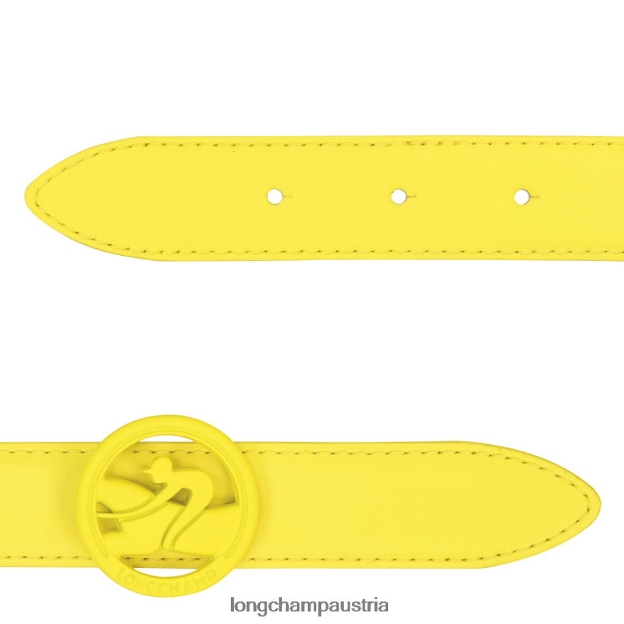 Zubehör bei Longchamp Frauen Box-Trab-Gürtel Zitrone 2008BJ937