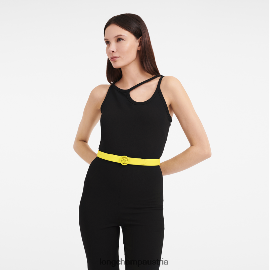Zubehör bei Longchamp Frauen Box-Trab-Gürtel Zitrone 2008BJ937