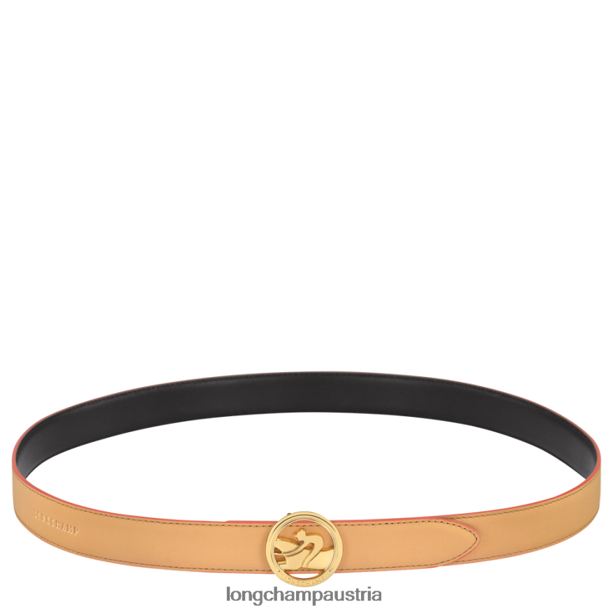 Zubehör bei Longchamp Frauen Box-Trab-Gürtel pflanzlich/schwarz 2008BJ939