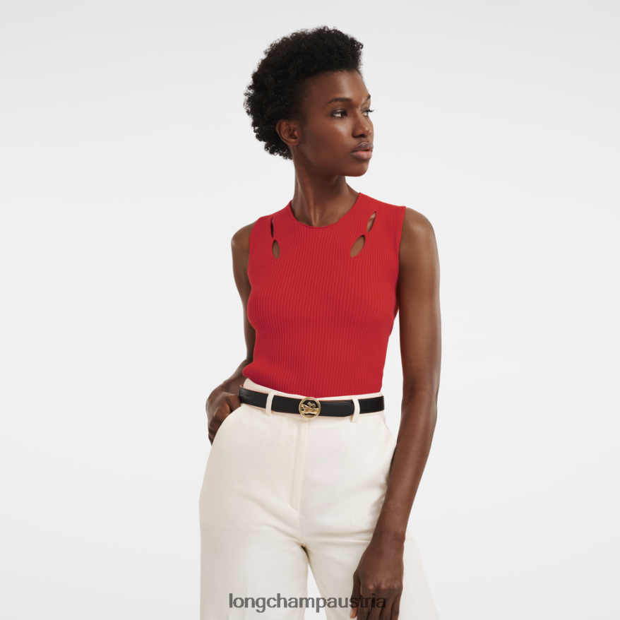 Zubehör bei Longchamp Frauen Box-Trab-Gürtel pflanzlich/schwarz 2008BJ939