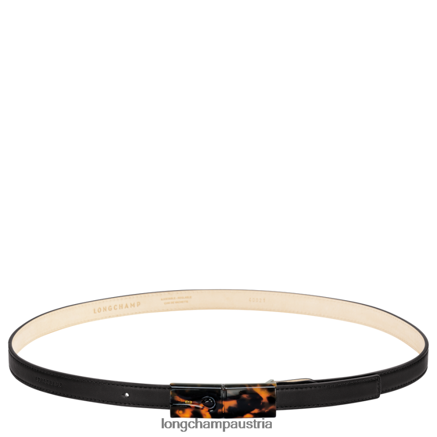 Zubehör bei Longchamp Frauen Roseau-Gürtel Schwarz 2008BJ907