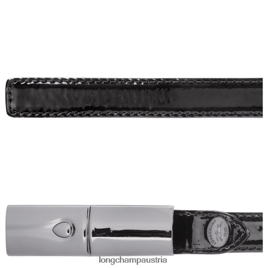 Zubehör bei Longchamp Frauen Roseau-Gürtel Schwarz 2008BJ908