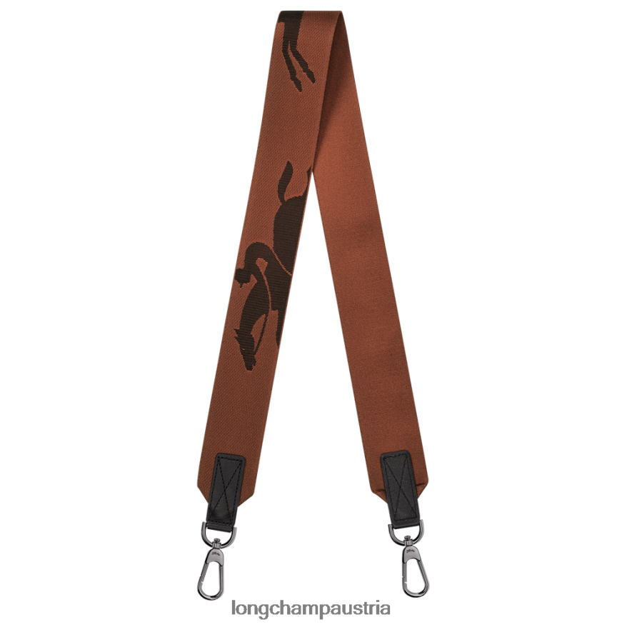 Zubehör bei Longchamp Frauen 3D-Schultergurt Cognac 2008BJ1069